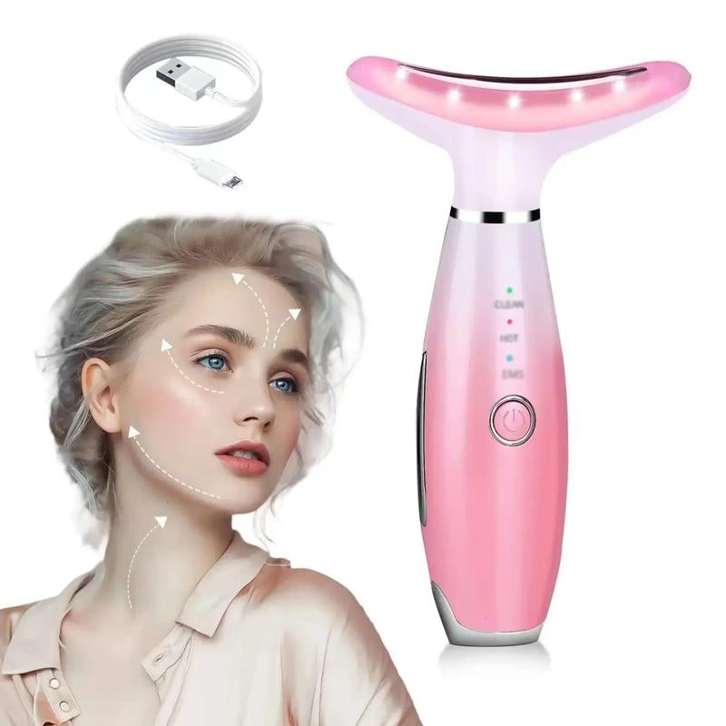 Neck Face Massager Tool, 3-In-1 Facial Massager, Face Sculpting Tool, Portable Face with Vibrating Massage